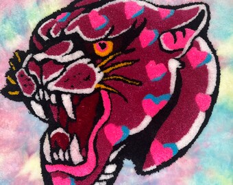 Tattoo Pink Panther Tufted Rug