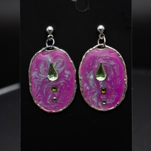 Small Dangle Earrings, Sterling Silver, Hypoallergenic, VERY lightweight. 0.5 in. drop length. Handmade.