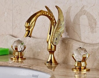 Swan faucet bathroom taps | gold faucet | luxury bathroom accessories