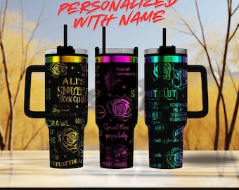 Dark Romance Reader Tumbler | Smut Lover Gift | Spicy Bookish Cup | Laser Engraved Stainless Steel Drinkware for BookTok Fans