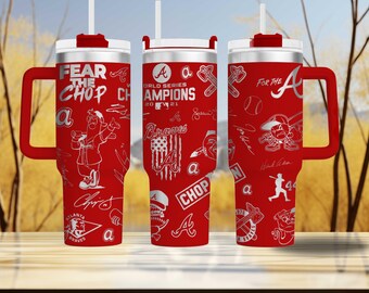 Atlanta Braves 40oz Baseball Tumbler - Americas Baseball Team