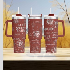Dark Romance Reader Tumbler | Smut Lover Gift | Spicy Bookish Cup | Laser Engraved Stainless Steel Drinkware for BookTok Fans image 11
