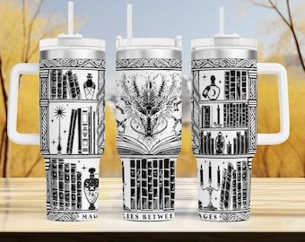 Fantasy Dragon Tumbler: Laser Engraved, Insulated with Handle
