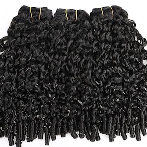 Burmese Curl Human hair clip ins