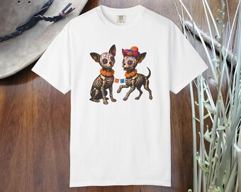 Chihuahua-t-shirt med mexikanskt tema