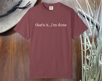 Sarkastisk slogan-t-shirt | Unisex plaggfärgad t-shirt