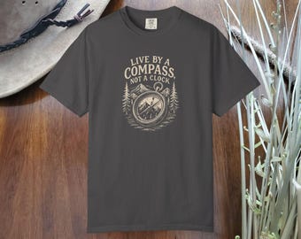 Vintage Compass Rose resetröja, unisex äventyrstopp med reslustmotiv