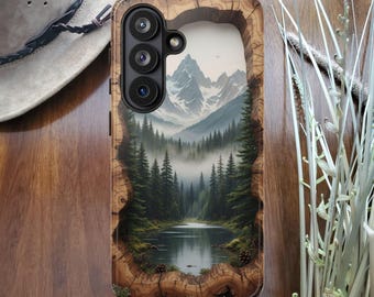 Mystiska berg i trä med resin | Wilderness Outdoors