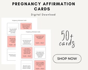 Schwangerschaft Affirmation Karten