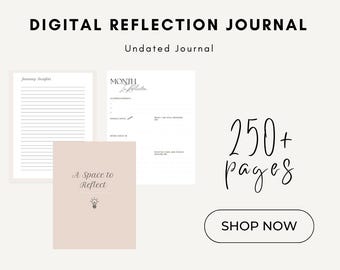 Jährliches Reflection Journal - Instant Download