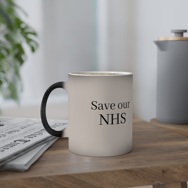 Conservez notre mug thermo-réactif NHS