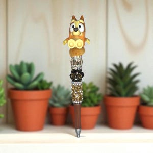 Bingo from Bluey Beaded Character Pen