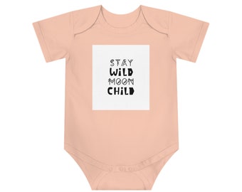 Stay Wild Moon Child - Baby Short Sleeve Bodysuit