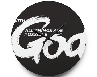 All things are Possible with God Wall Clock