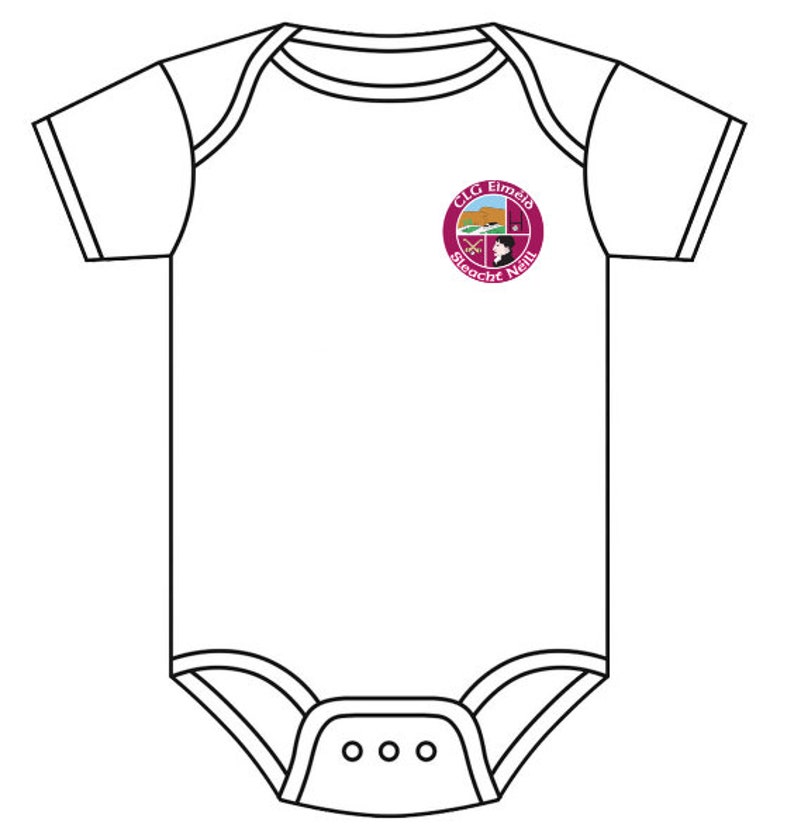 GAA Tots: County, Club and Custom Baby Crest on Vest from Ireland zdjęcie 6