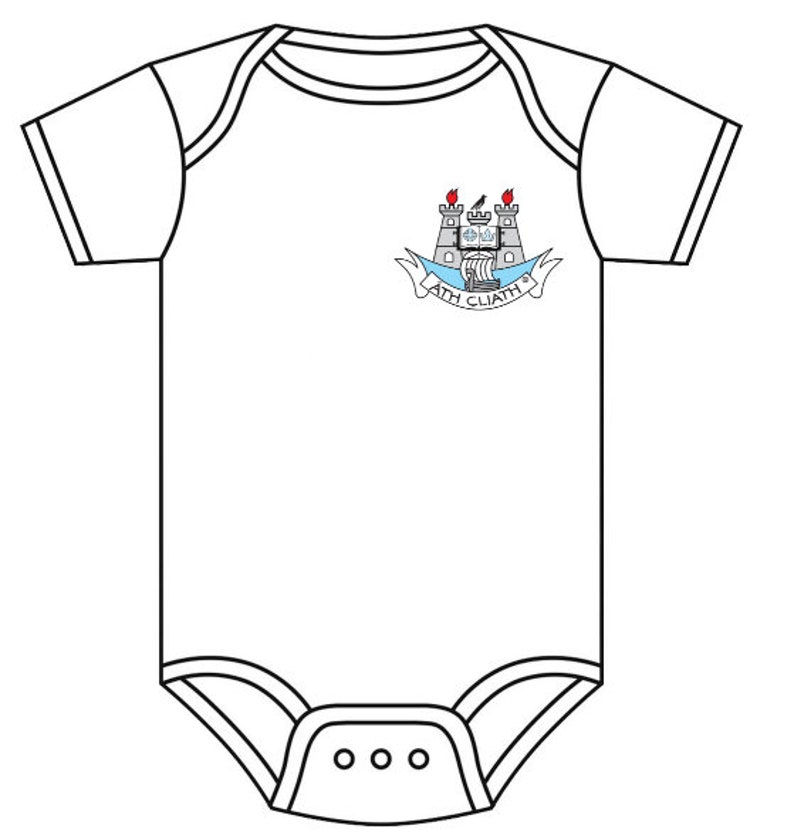 GAA Tots: County, Club and Custom Baby Crest on Vest from Ireland zdjęcie 5