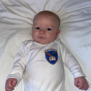 GAA Tots: County, Club and Custom Baby Crest on Vest from Ireland zdjęcie 2