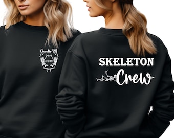 Custom Radiology Skeleton Crew Sweatshirt T Shirt, X Ray Radiologist Hoodie, Radiologic Technologist Sweater, X Ray Rad Tech T-Shirt Tee