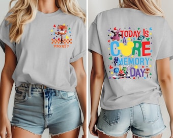 Today Is a Core Memory Day Shirt, Inside Out 2 Anxiety Character Tee, Disney Pixar Family Trip Shirt, Matching Group Disney Shirt Tee
