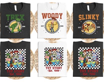Toy Story Character Shirt, Jessie Woody Alien Bo Peep Mr Potato Family Tee, Matching Disney Group Vacation Shirt, Gift For Family