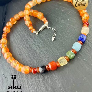 7 Chakras Necklace: 925 Silver, Natural Gemstone Energy