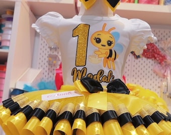 1st Birthday Bumble Bee Tutu Outfit