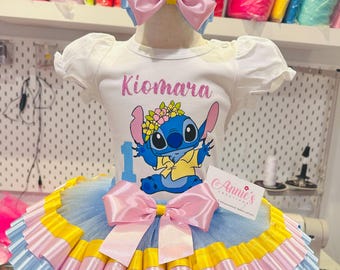 Stitch Birthday Tutu Outfit, Party Costume
