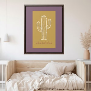 grab life by the thorns desert canvas wall art, desert lover wall art, desert life wall art, desert life, eclectic wall art, wall art