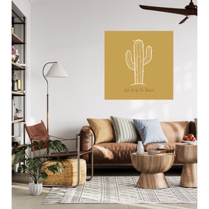 Desert Life, Grab life by the thorns Wall Art ,  Desert Decor, Desert Wall Art, Modern, Modern Wall Art, Eclectic Wall Art, Boho Wall Art