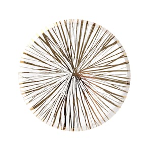 Radiance Gold Foil Dinner Paper Plates- 8pk