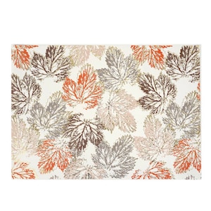Falling Leaves Paper Placemats w/ Foil Accents-12pk | Harvest Placemats | Thanksgiving  Paper Placemat | Friendsgiving | Autumn Birthday