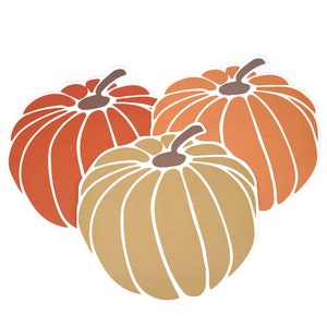 Harvest Pumpkins Paper Placemats-12pk | Thanksgiving Placemats | Friendsgiving Party | Fall Baby Shower | Pumpkin Baby Shower | Fall Party