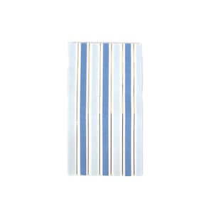 Blue Striped Paper Guest Towels-16pk