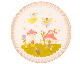 Fairy Garden Dinner Plates, Woodland Birthday Party Supplies, Enchanted Tableware