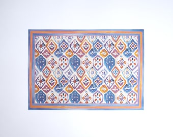 Fiesta Paper Placemats, Mosaic Table Placemats, Cinco de Mayo Decor, Mexican Party Table Decor, Fiesta Birthday Bridal Shower Table Setting
