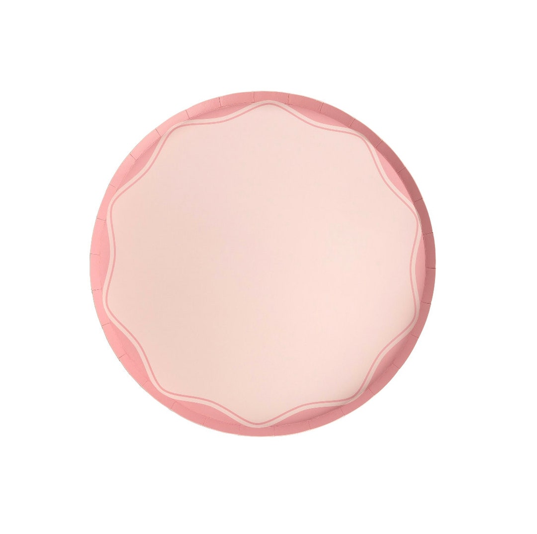 Pink Color Block Dinner Paper Plates-8ct - Etsy