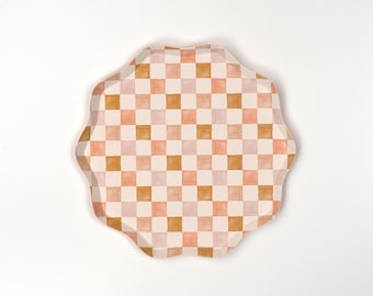 Harmony Plaid Dessert Plates- 8pk | Spring Baby Shower | Spring Garden Party | Easter Birthday Party | Tea Party Bridal Shower | Harvest