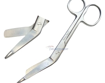 Hand Crafted Bandage Scissors For Students and Staff, Stainless Steel, Multi Purpose 5.5" One Large Ring