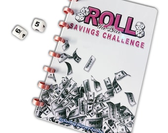 Rosegold Roll the Dice 10 laminierte Seite A5 Sammelmappe.