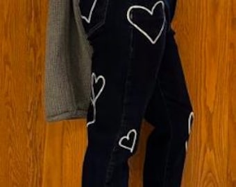 Upcycled Heart Jeans