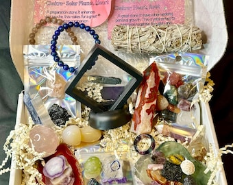 Crystal Confetti Scoop: Rocks, Minerals, Jewelry Pendant