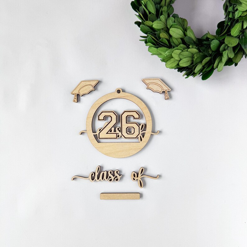 Personalized Class of 2026 Graduation Ornament: Laser Cut SVG File - Etsy