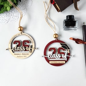 Personalized Class of 2026 Graduation Ornament: Laser Cut SVG File
