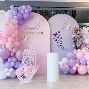 Create a stunning celebration with our Butterfly custom Balloon garland kit! Perfect for baby showers, this Pink Balloon Arch & Backdrop