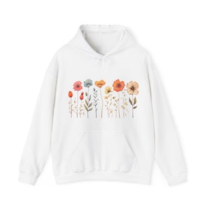 Flower Hoodie, Flower Sweatshirt, Women Hoodie, Sweatshirts Hoodies, flower Gift, girlfriend gift