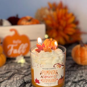 Candle while burning with love