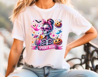 Spooky Mama Halloween DTF Transfer, Ready to Press
