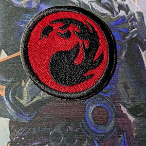 Magic: The Gathering, 2&quot;-Inch, Mountain/Red Mana Symbol, Sew-On Patch for Clothing, Hats, Jackets