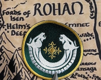 The Lord of the Rings/Rohan Sew-on Patch, 3-1/4 Inches