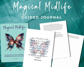 Printable Magical Midlife Guided Reflection Journal For Women, Daily Reflection Journal, Daily Reflection Planner, Magical Midlife Journal